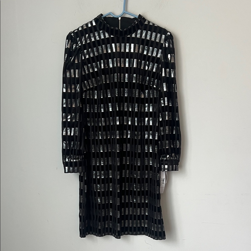 Elegant Black and Silver Dress